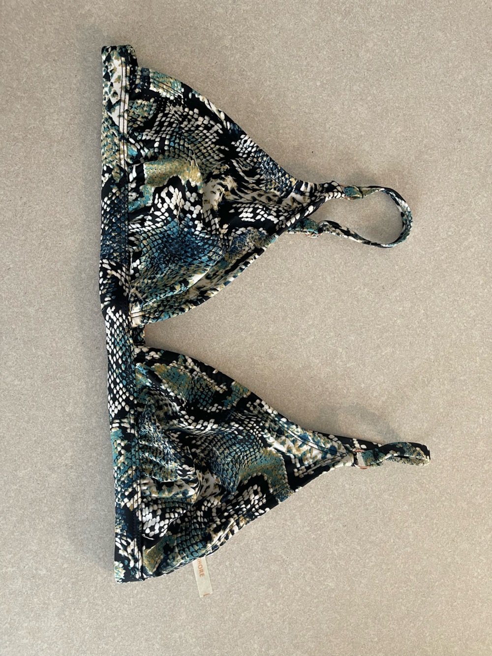 Snake Skin Bikini Top
